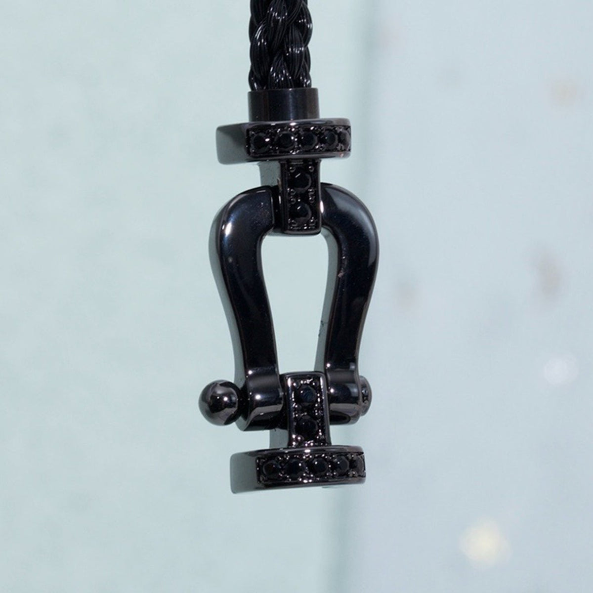 [⭐Hildren Jewelry]FORCE LARGE SERIES HORSESHOE BLACK SAMURAI BRACELET