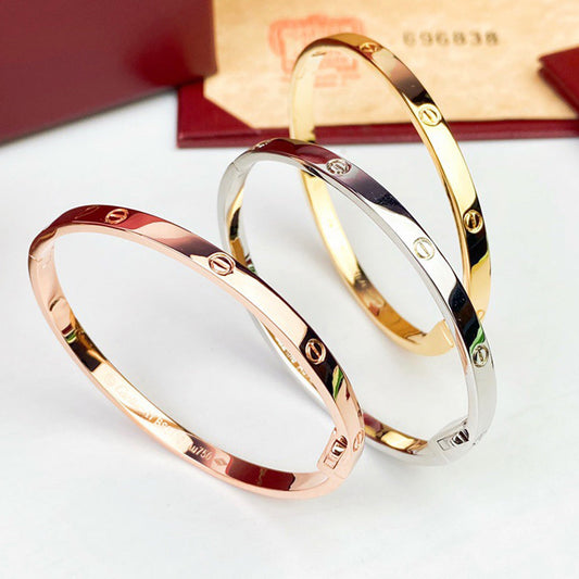 [⭐Hildren Jewelry]LOVE BRACELET 3.65MM NO DIAMONDS