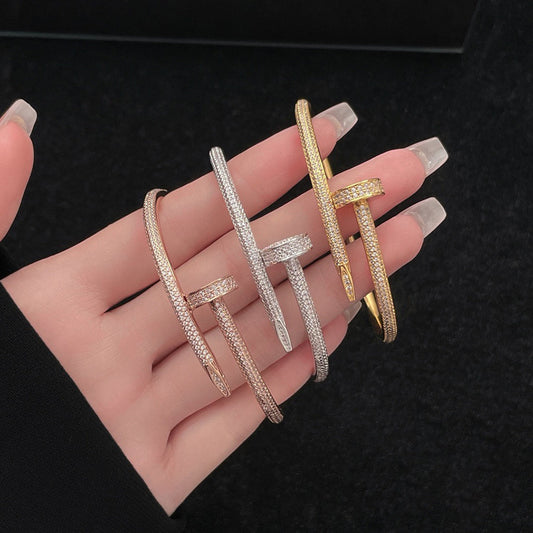 [⭐Hildren Jewelry]JUSTE BRACELET 3.5MM ALL DIAMONDS