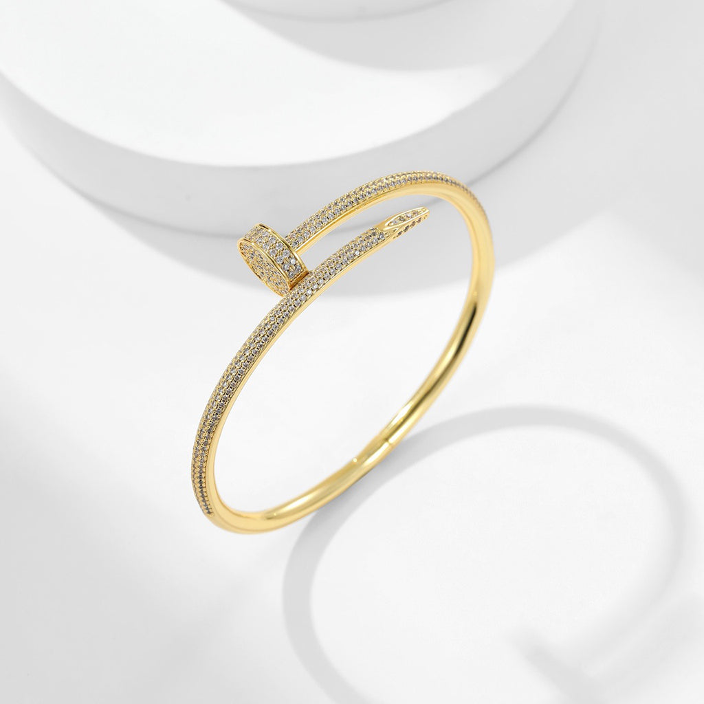 [⭐Hildren Jewelry]JUSTE BRACELET 3.5MM ALL DIAMONDS