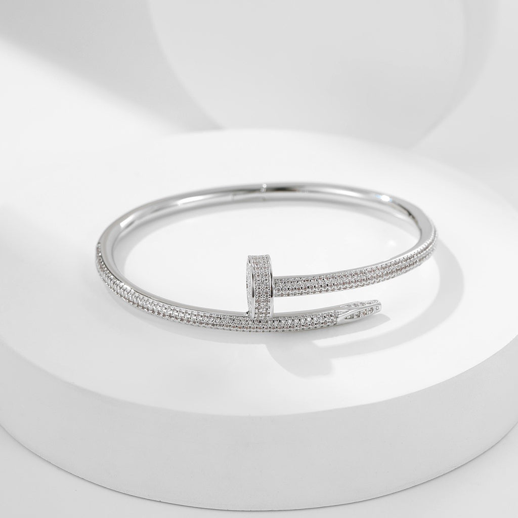 [⭐Hildren Jewelry]JUSTE BRACELET 3.5MM ALL DIAMONDS