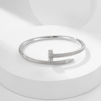 [⭐Hildren Jewelry]JUSTE BRACELET 3.5MM ALL DIAMONDS