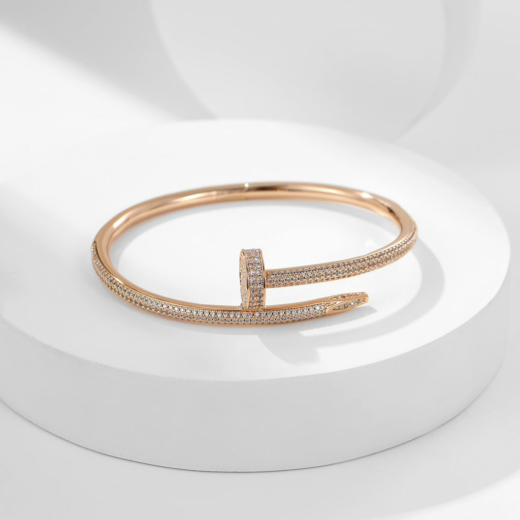 [⭐Hildren Jewelry]JUSTE BRACELET 3.5MM ALL DIAMONDS