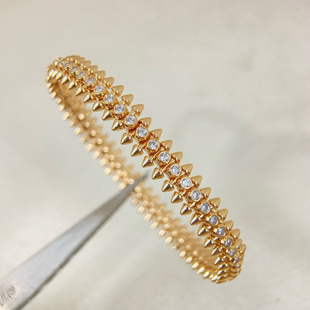 [⭐Hildren Jewelry]CLASH  BRACELET 8MM DIAMONDS