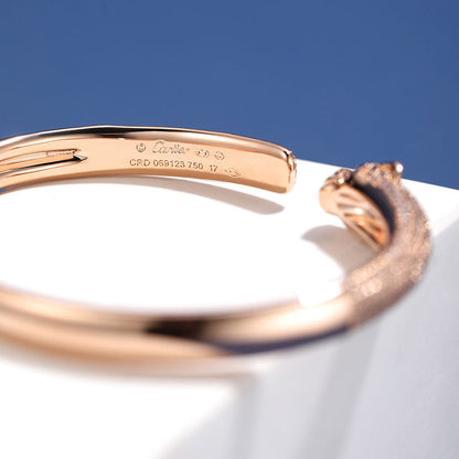 [⭐Hildren Jewelry]PANTHERE FULL DIAMOND OPEN BRACELET