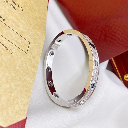 [⭐Hildren Jewelry]LOVE BRACELET 6.1MM DIAMOND-PAVED CERAMIC