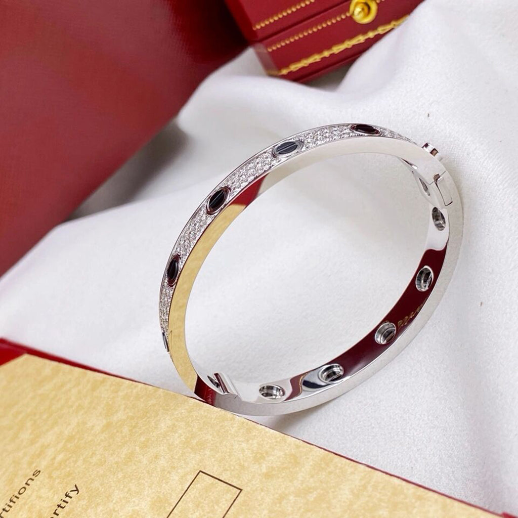 [⭐Hildren Jewelry]LOVE BRACELET 6.1MM DIAMOND-PAVED CERAMIC