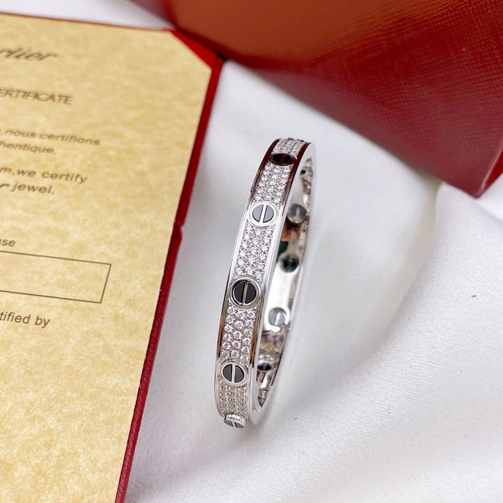 [⭐Hildren Jewelry]LOVE BRACELET 6.1MM DIAMOND-PAVED CERAMIC