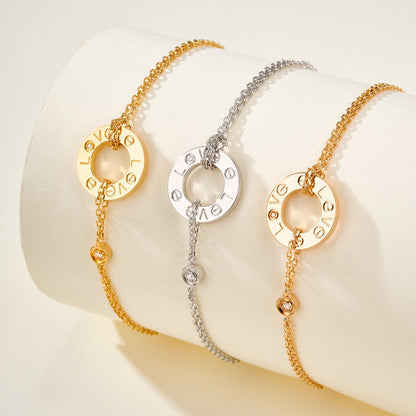 [⭐Hildren Jewelry]LOVE BRACELET 2 DIAMOND