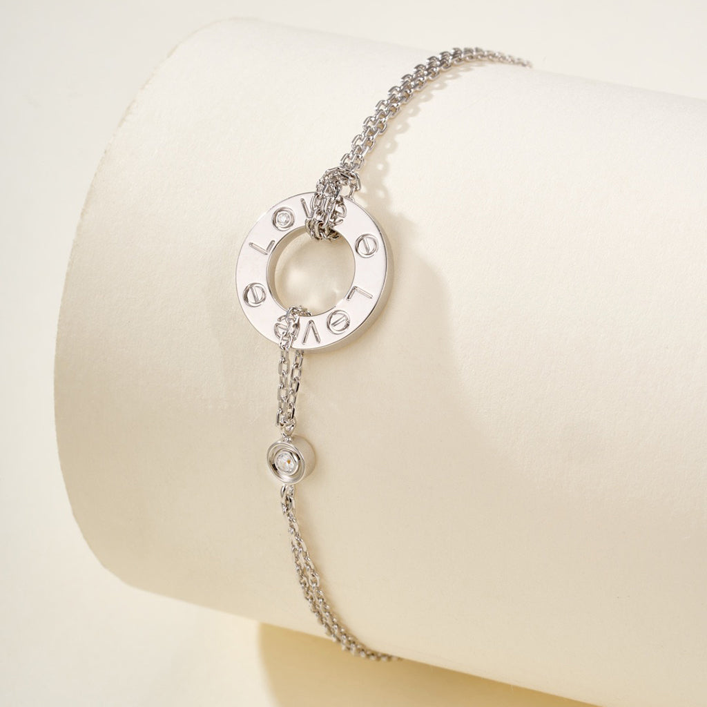 [⭐Hildren Jewelry]LOVE BRACELET 2 DIAMOND