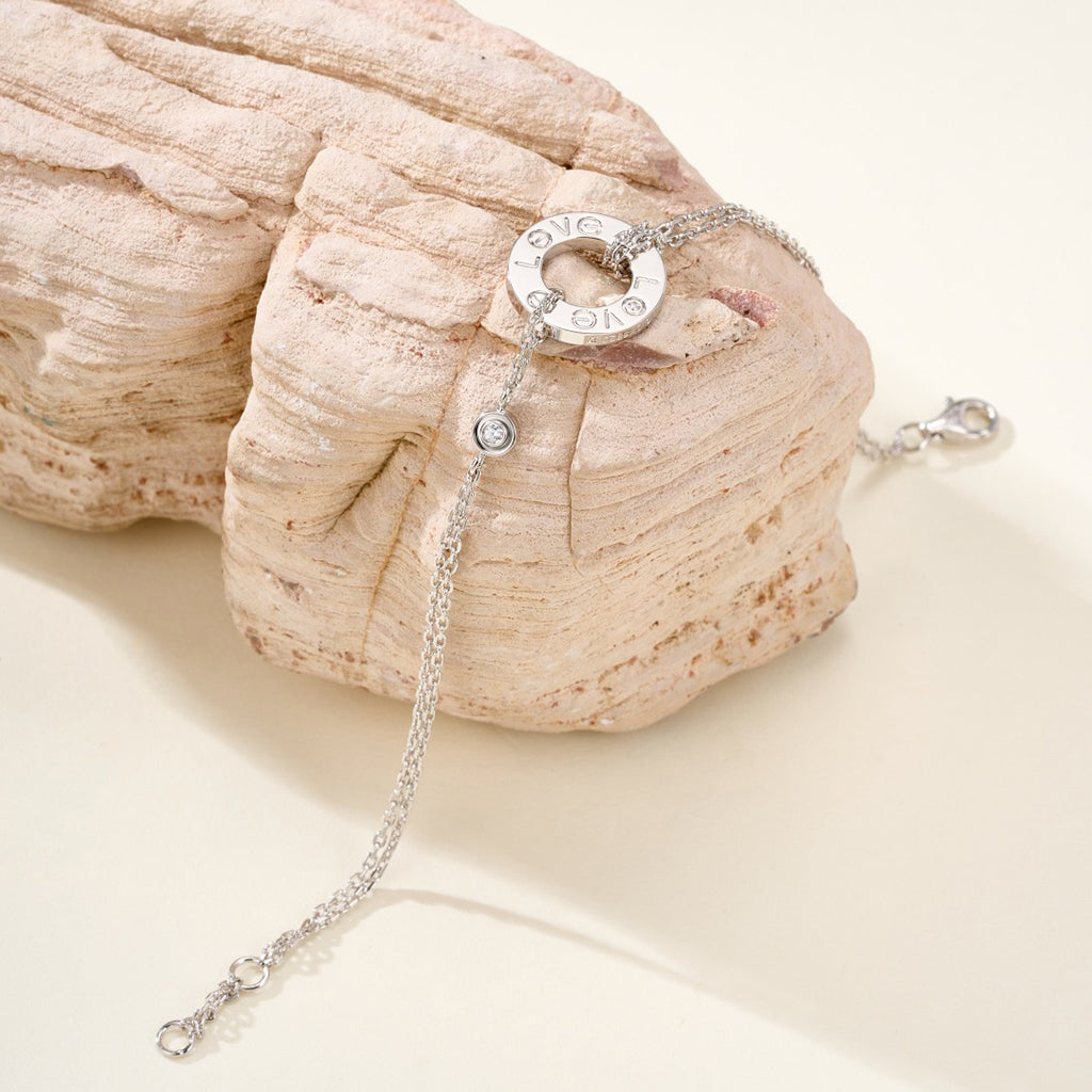 [⭐Hildren Jewelry]LOVE BRACELET 2 DIAMOND