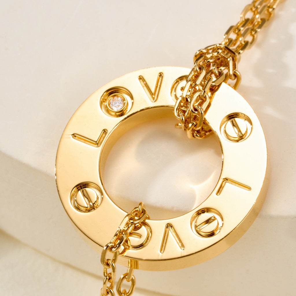 [⭐Hildren Jewelry]LOVE BRACELET 2 DIAMOND
