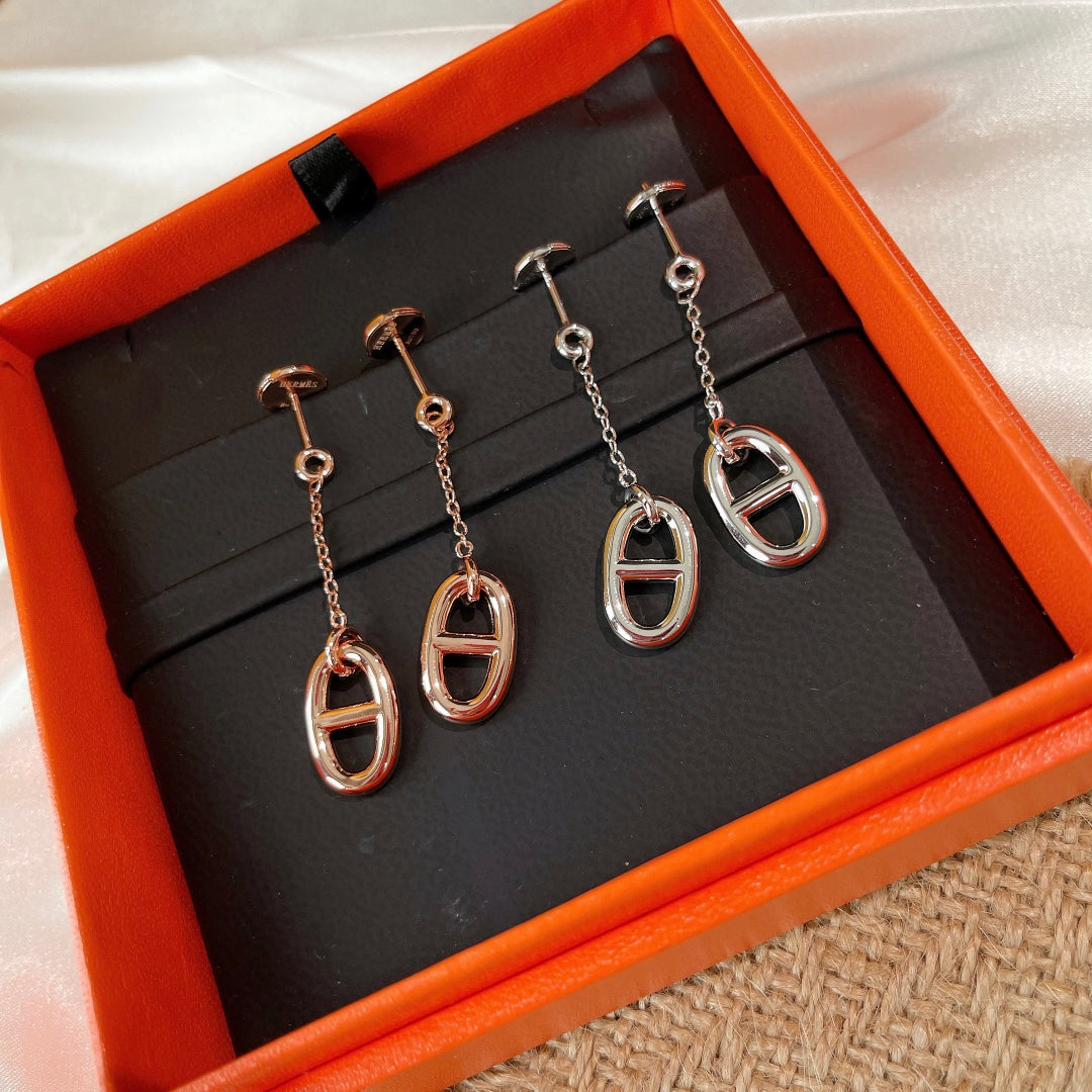 [⭐Hildren Jewelry]CHAINE TASSEL EARRINGS