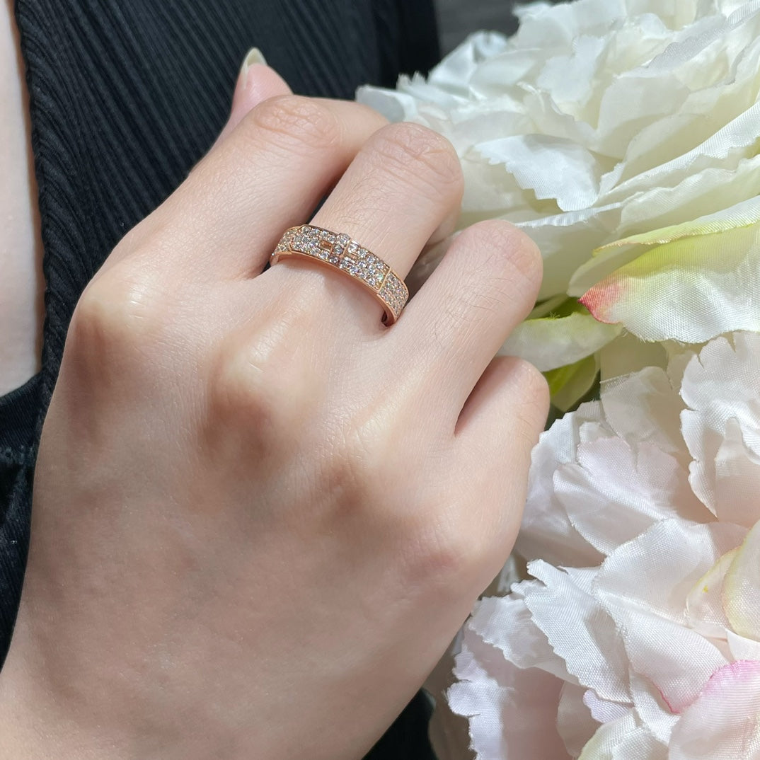 [⭐Hildren Jewelry]KELLY PINK GOLD DIAMOND RING