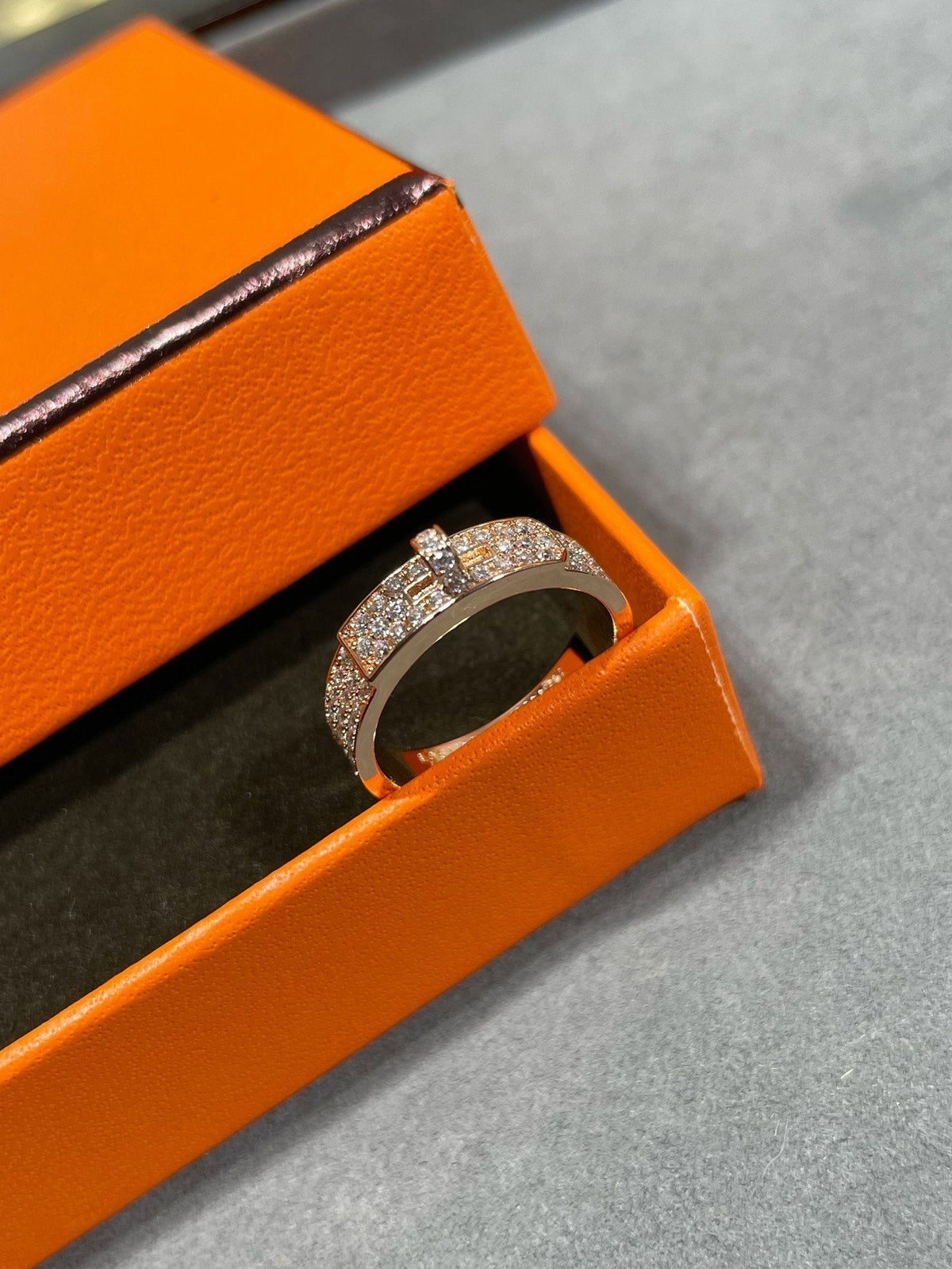 [⭐Hildren Jewelry]KELLY PINK GOLD DIAMOND RING