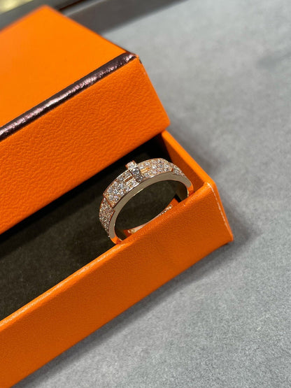 [⭐Hildren Jewelry]KELLY PINK GOLD DIAMOND RING