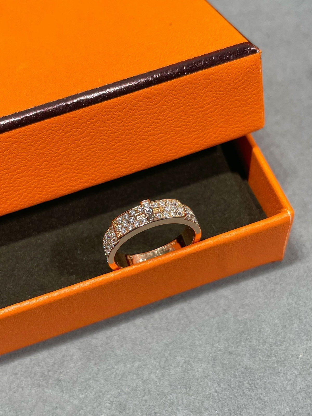 [⭐Hildren Jewelry]KELLY PINK GOLD DIAMOND RING