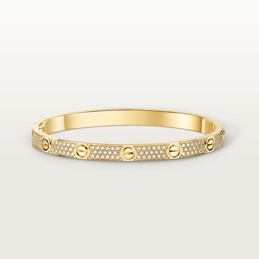 [⭐Hildren Jewelry]LOVE BRACELET 4.8MM DIAMOND-PAVED