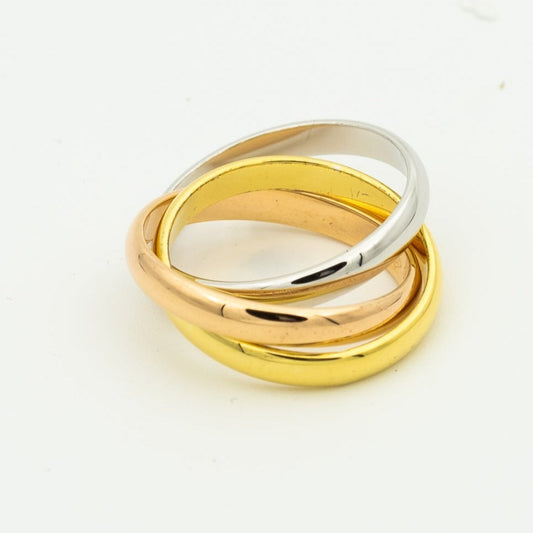 [⭐Hildren Jewelry Jewelry]TRINITY RING GOLD PINK GOLD SILVER