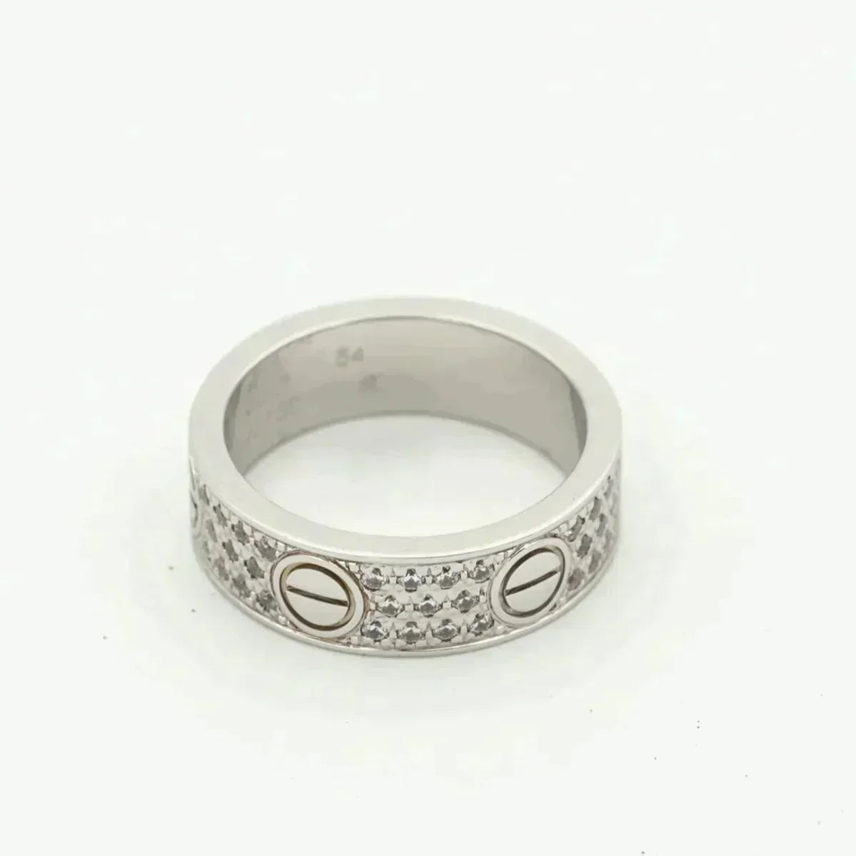 [⭐Hildren Jewelry]LOVE RING 5.5MM DIAMONDS PAVED