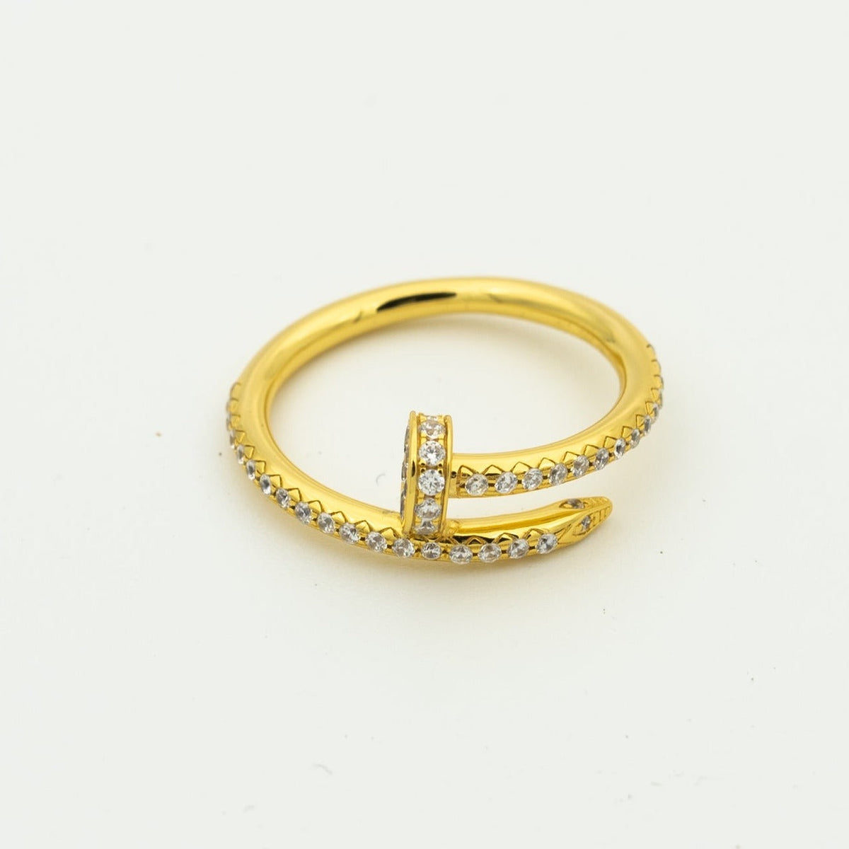 [⭐Hildren Jewelry]JUSTE RING 1.8MM GOLD DIAMONDS