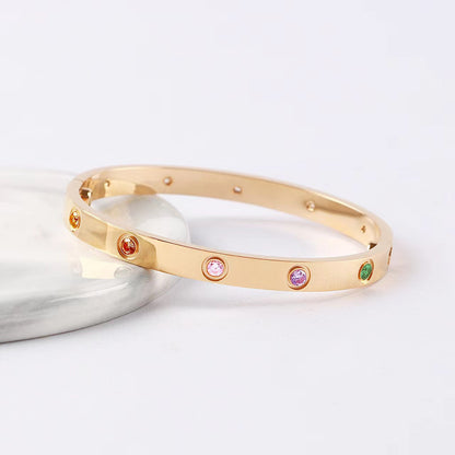 [⭐Hildren Jewelry] 2026 RAINBOW LOVE BRACELET 6.1MM  10 DIAMONDS