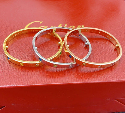 [⭐Hildren Jewelry] 2026 RAINBOW LOVE BRACELET 6.1MM  10 DIAMONDS