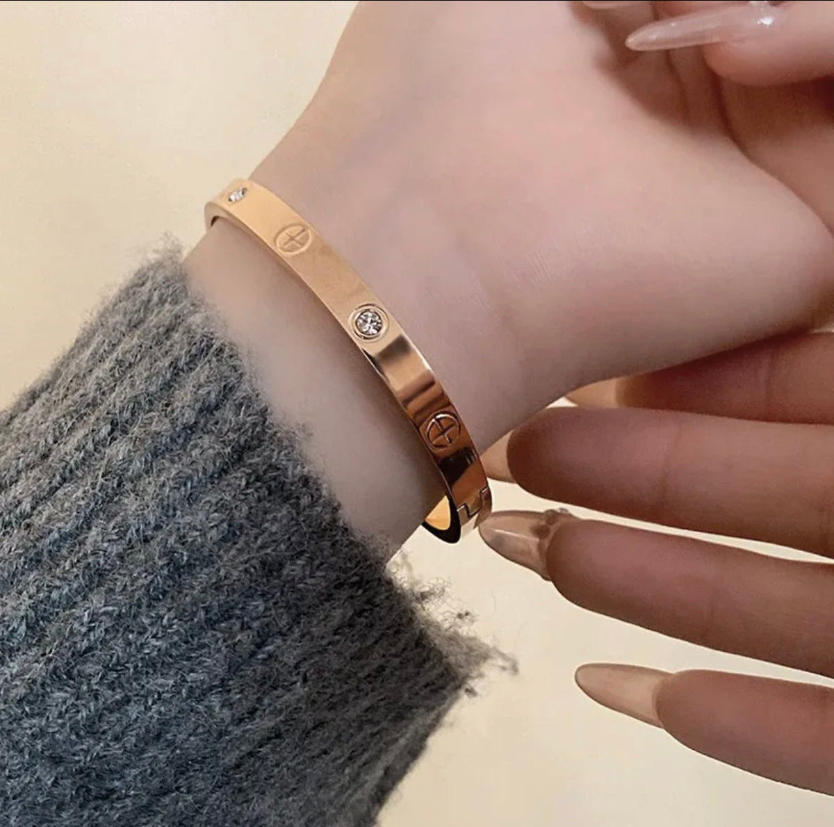 [⭐Hildren Jewelry] 2026 RAINBOW LOVE BRACELET 6.1MM  10 DIAMONDS