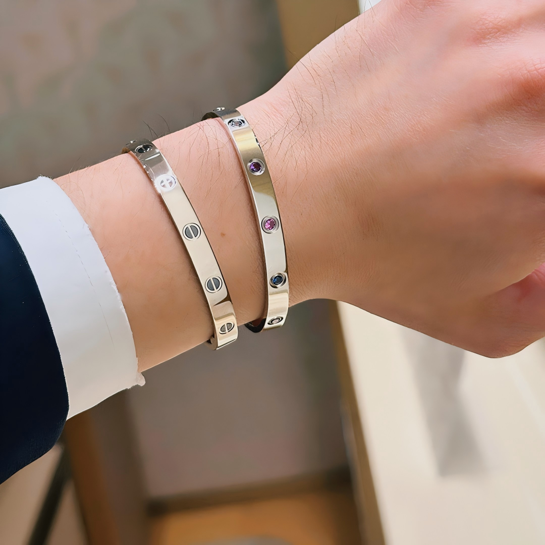 [⭐Hildren Jewelry] 2026 RAINBOW LOVE BRACELET 6.1MM  10 DIAMONDS