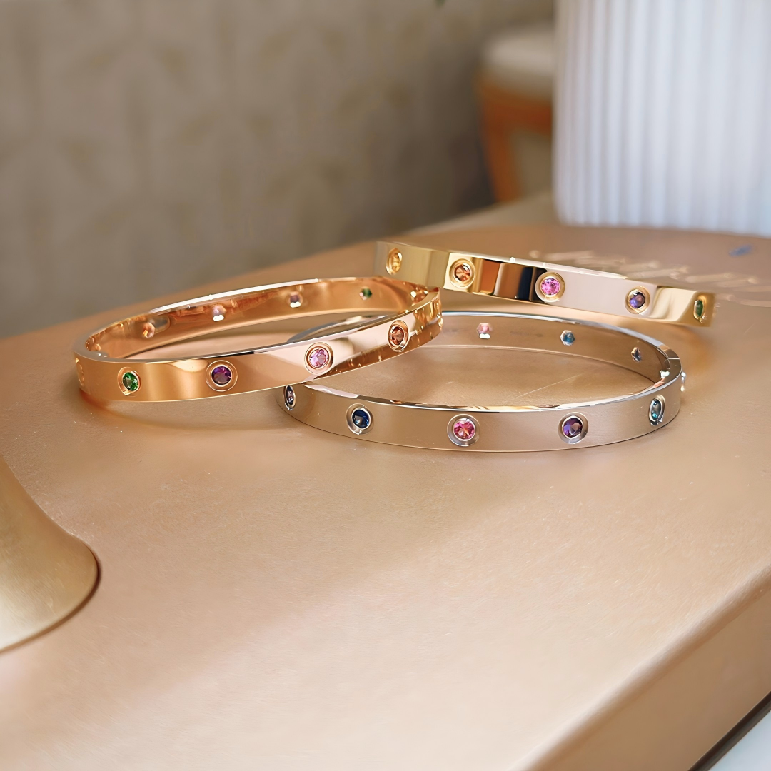 [⭐Hildren Jewelry] 2026 RAINBOW LOVE BRACELET 6.1MM  10 DIAMONDS