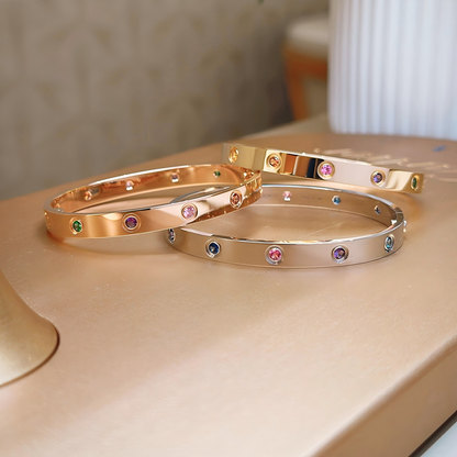 [⭐Hildren Jewelry] 2026 RAINBOW LOVE BRACELET 6.1MM  10 DIAMONDS