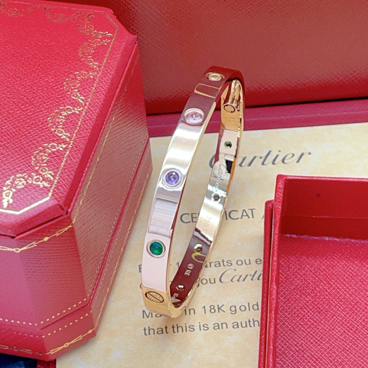 [⭐Hildren Jewelry] 2026 RAINBOW LOVE BRACELET 6.1MM  10 DIAMONDS