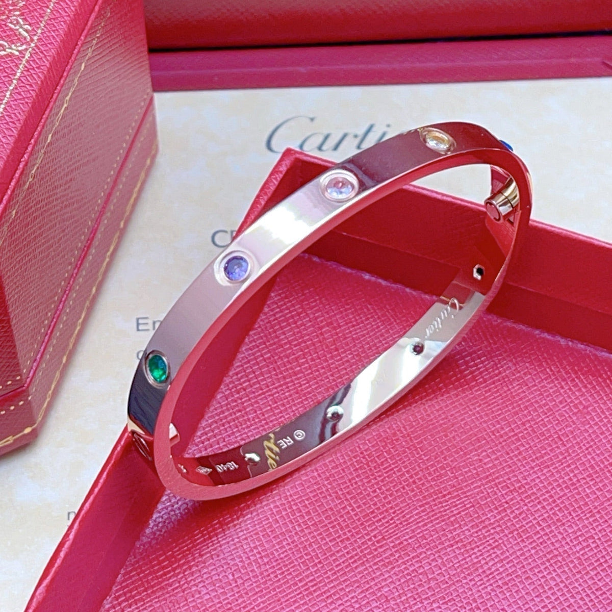 [⭐Hildren Jewelry] 2026 RAINBOW LOVE BRACELET 6.1MM  10 DIAMONDS