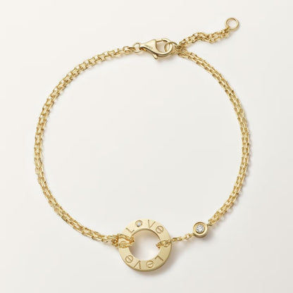[⭐Hildren Jewelry]LOVE BRACELET 2 DIAMOND