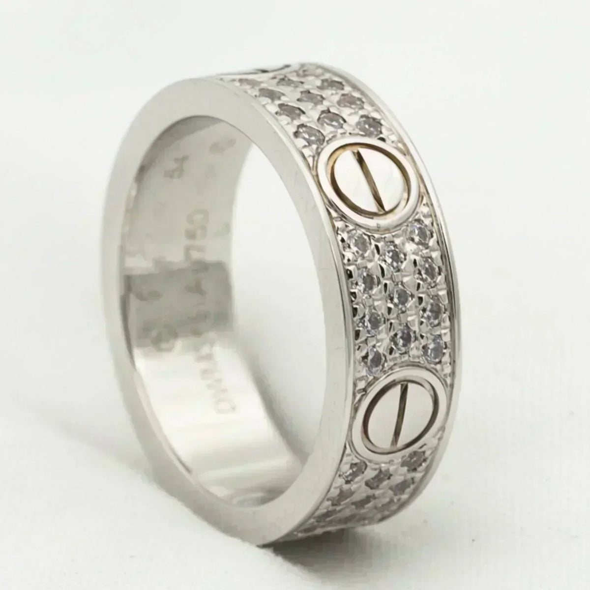 [⭐Hildren Jewelry]LOVE RING 5.5MM DIAMONDS PAVED