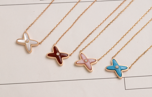 [⭐Hildren Jewelry]JEUX DE NECKLACE 1 DIAMOND