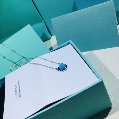 [Hildren Jewelry]YARD TURQUOISE NECKLACE SILVER
