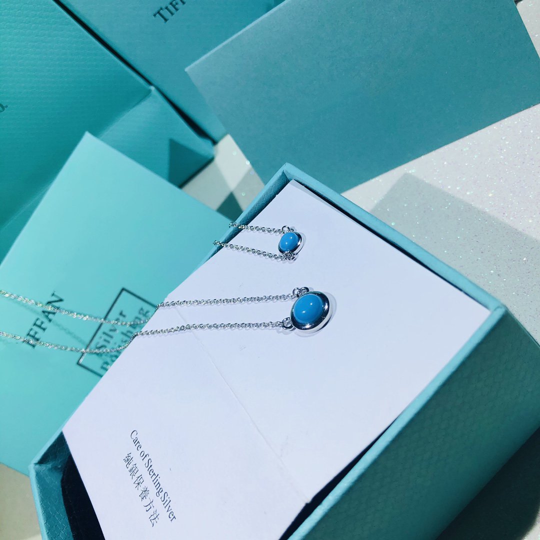 [Hildren Jewelry]YARD TURQUOISE NECKLACE SILVER