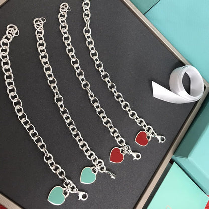 [Hildren Jewelry]HEART TAG BRACELET SILVER MEDIUM