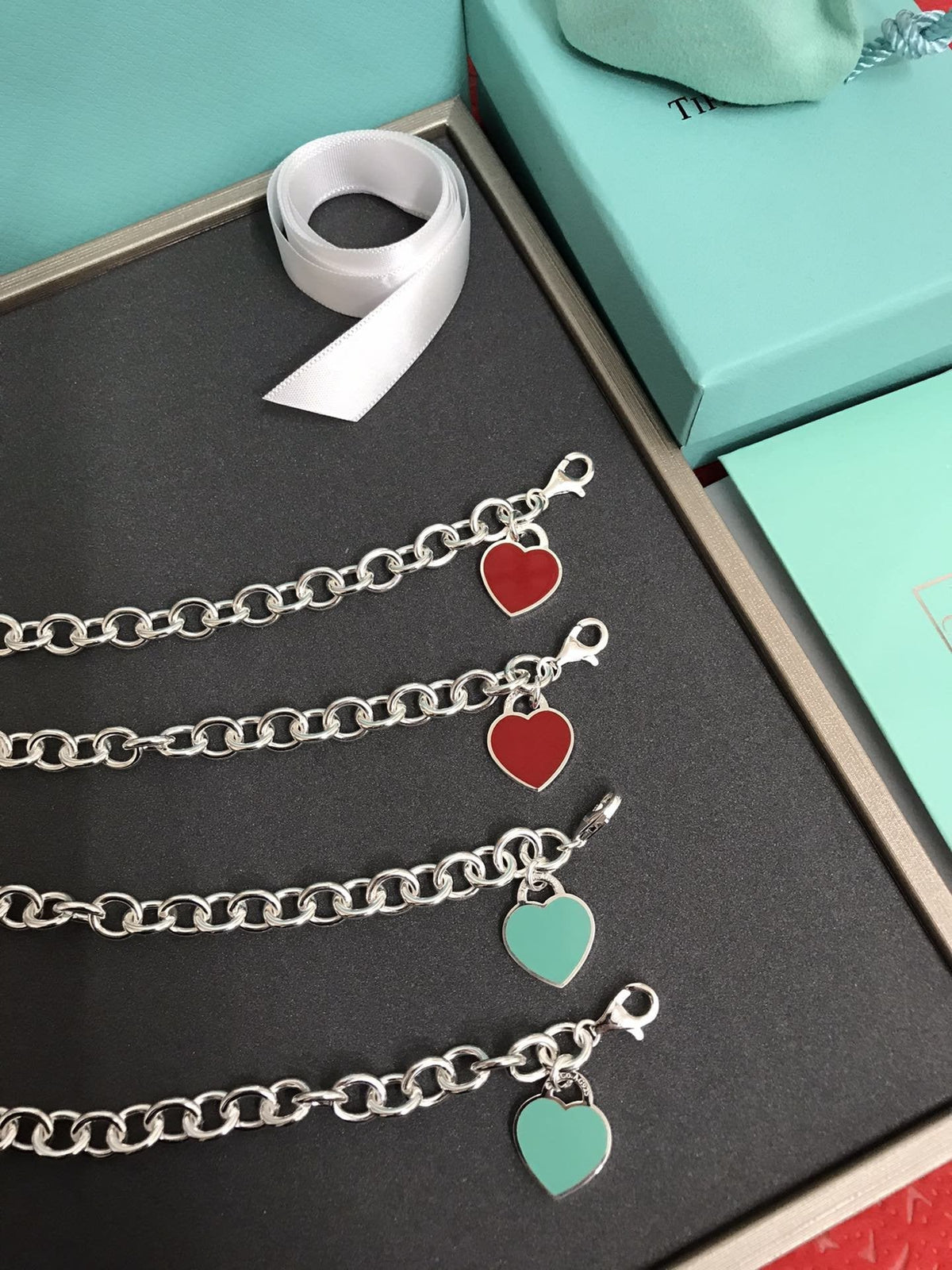 [Hildren Jewelry]HEART TAG BRACELET SILVER MEDIUM