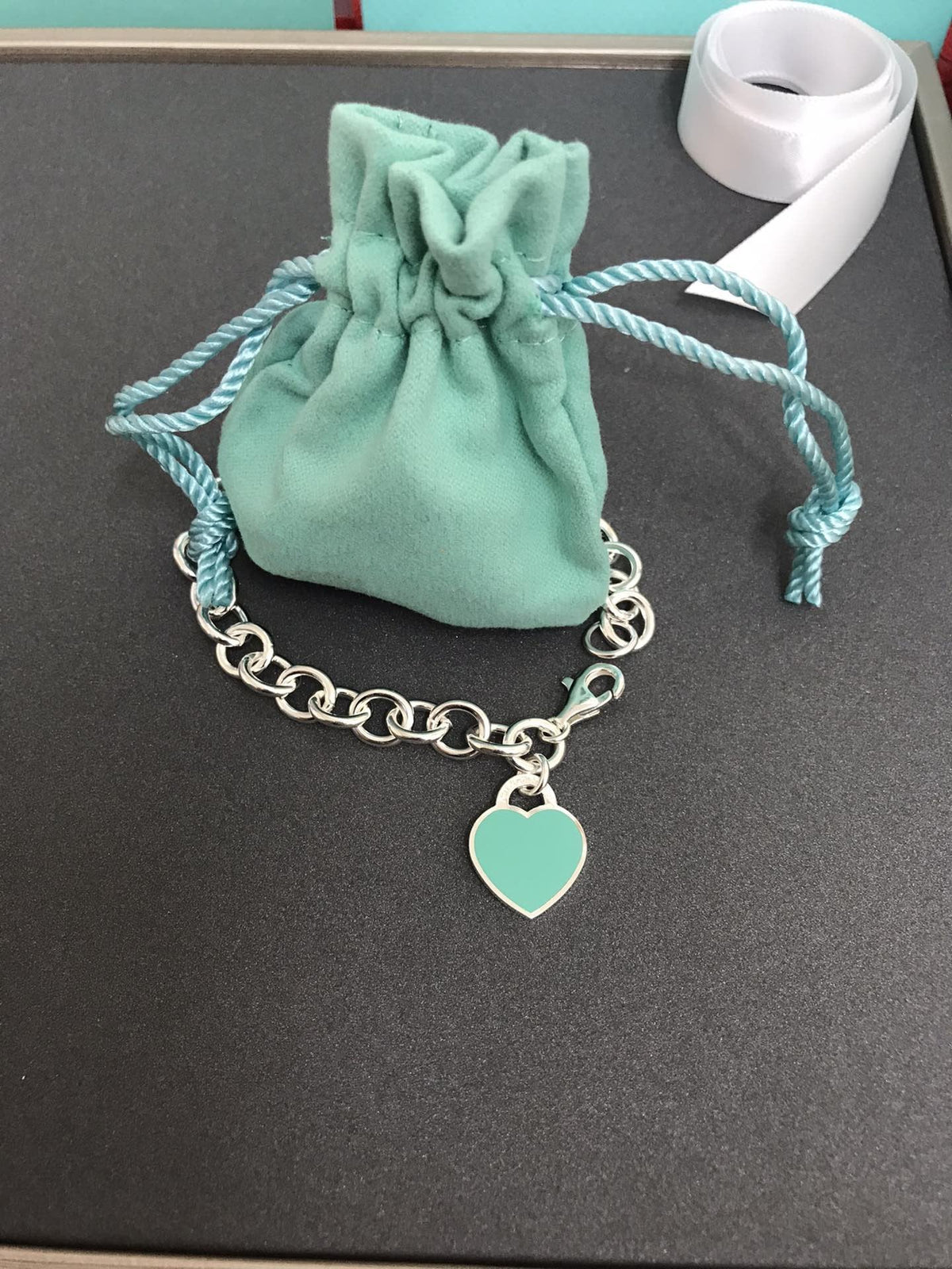 [Hildren Jewelry]HEART TAG BRACELET SILVER MEDIUM