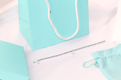 [Hildren Jewelry]STERLING SILVER BOW BEAD BRACELET