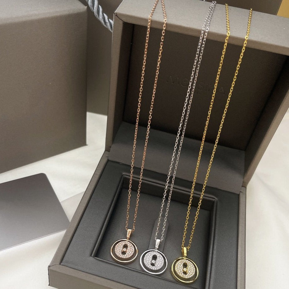 [⭐Hildren Jewelry]Demo MOVER PM PAVED NECKLACE