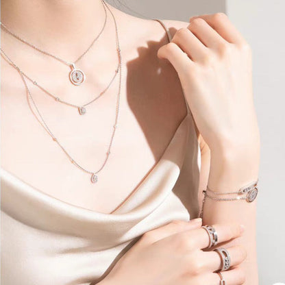 [⭐Hildren Jewelry]Demo MOVER PM PAVED NECKLACE