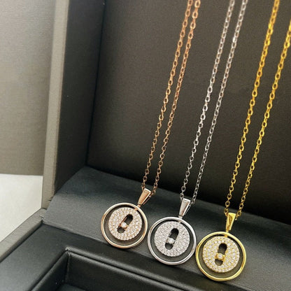 [⭐Hildren Jewelry]Demo MOVER PM PAVED NECKLACE