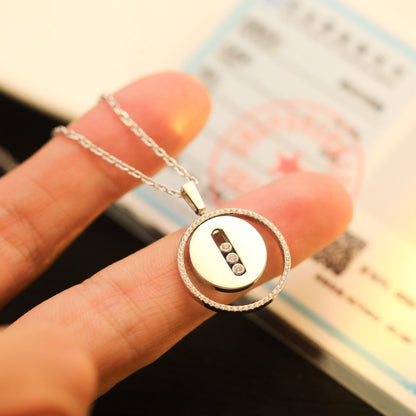 [⭐Hildren Jewelry]Demo MOVE MM SILVER DIAMOND NECKLACE