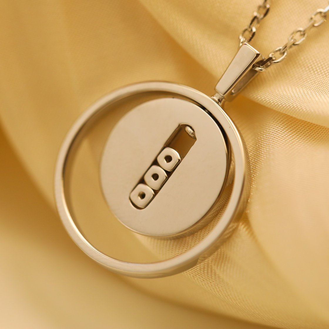 [⭐Hildren Jewelry]Demo MOVE MM SILVER DIAMOND NECKLACE