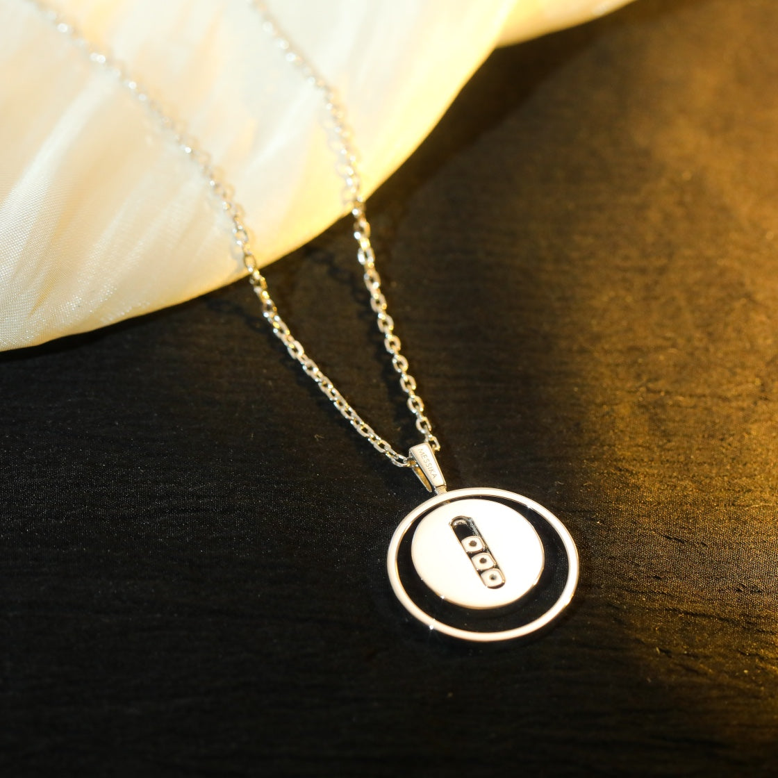 [⭐Hildren Jewelry]Demo MOVE MM SILVER DIAMOND NECKLACE