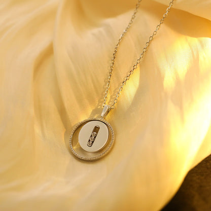 [⭐Hildren Jewelry]Demo MOVE MM SILVER DIAMOND NECKLACE