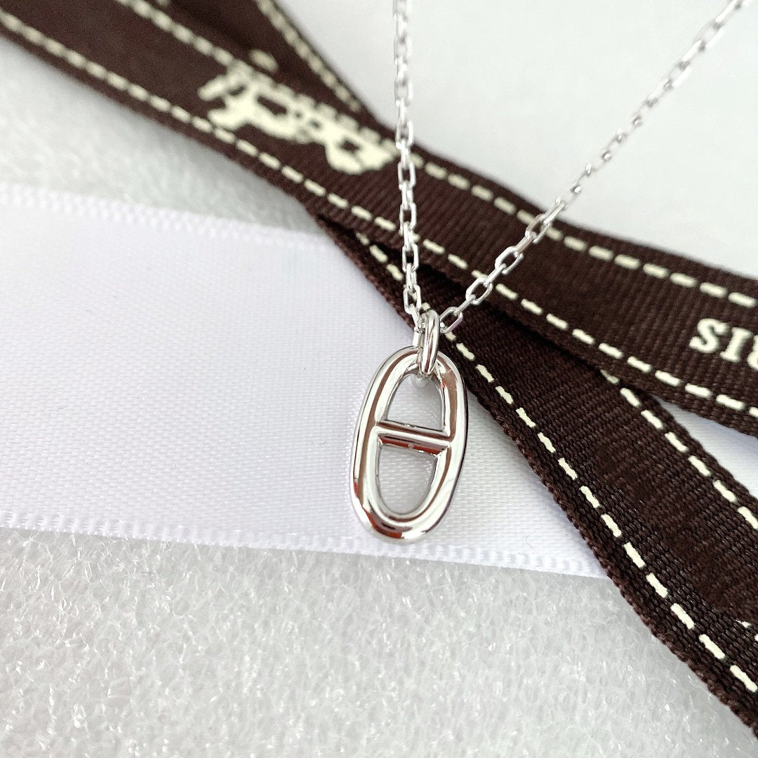 [⭐Hildren Jewelry]HM PIG NOSE NECKLACE